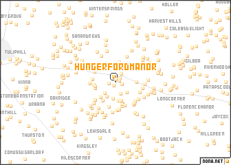 map of Hungerford Manor