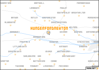 map of Hungerford Newton