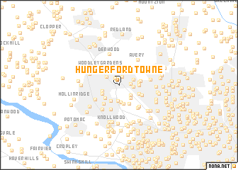 map of Hungerford Towne