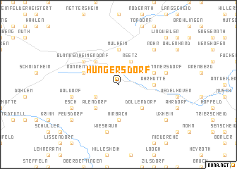 map of Hüngersdorf