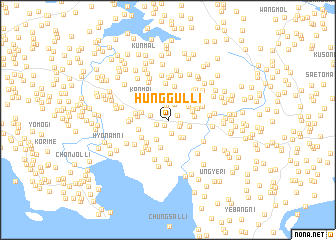 map of Hŭnggul-li