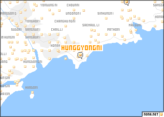 map of Hŭnggyŏng-ni