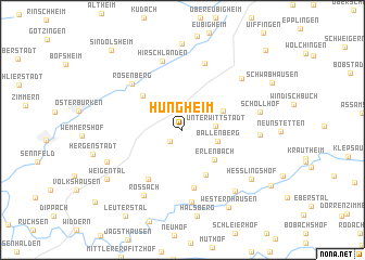 map of Hüngheim