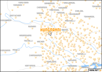 map of Hŭngnam-ni