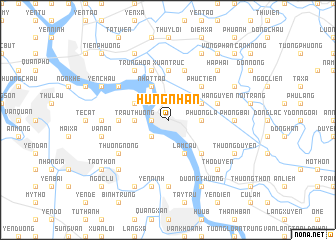 map of Hưng Nhận