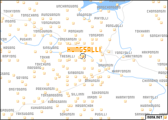 map of Hŭngsal-li