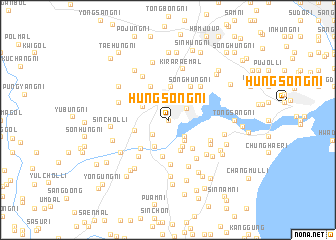 map of Hŭngsŏng-ni