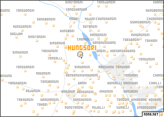 map of Hŭngsŏ-ri