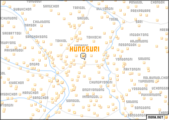 map of Hŭngsu-ri