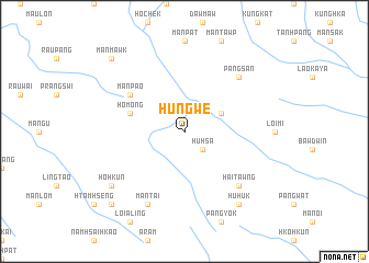 map of Hungwe