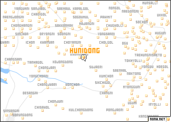 map of Hŭni-dong