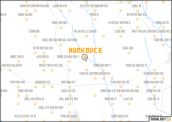 map of Hunkovce