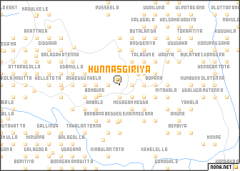 map of Hunnasgiriya