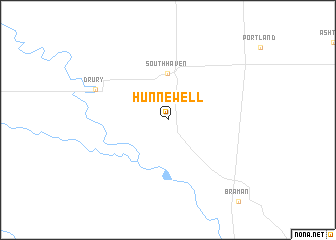 map of Hunnewell