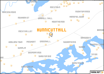 map of Hunnicutt Mill