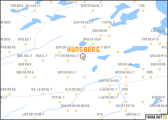 map of Hunsberg