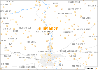 map of Hunsdorf