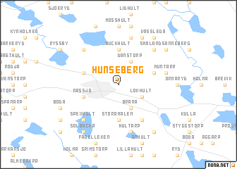 map of Hunseberg