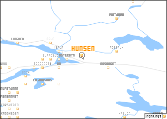 map of Hunsen