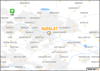 map of Hunslet