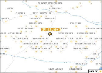 map of Hunspach