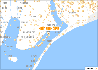 map of Hunsukofe