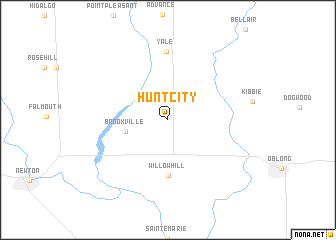 map of Hunt City