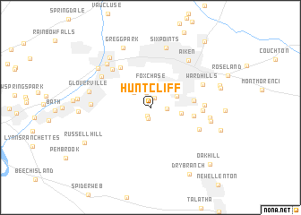 map of Huntcliff