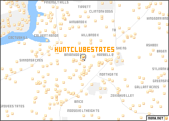 map of Hunt Club Estates