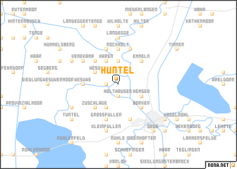 map of Hüntel
