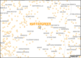 map of Hunter Green