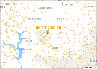 map of Hunters Glen