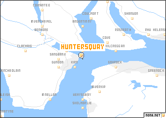 map of Hunters Quay