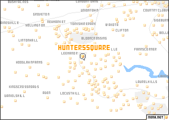 map of Hunters Square
