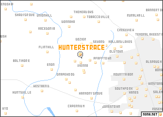 map of Hunters Trace