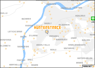 map of Hunters Trace