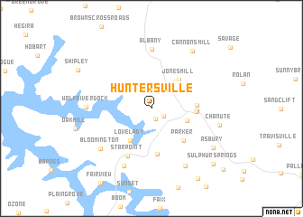 map of Huntersville