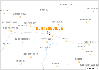 map of Huntersville