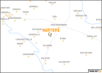 map of Hunters