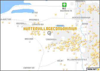 map of Hunter Village Condominium