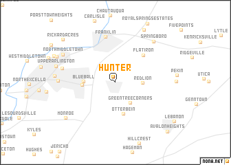 map of Hunter