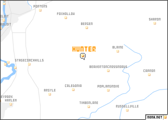 map of Hunter