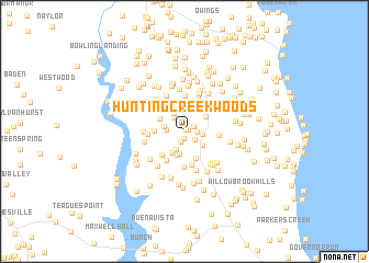 map of Hunting Creek Woods