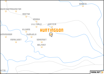 map of Huntingdon
