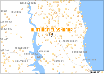 map of Huntingfields Manor