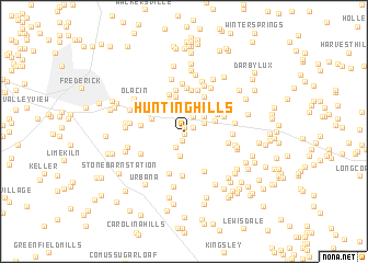 map of Hunting Hills