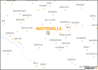 map of Hunting Hills