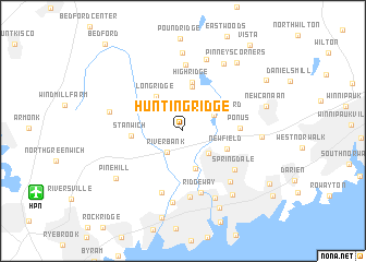 map of Hunting Ridge