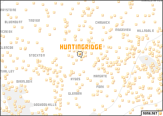 map of Hunting Ridge