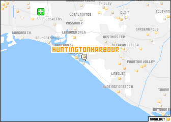 map of Huntington Harbour